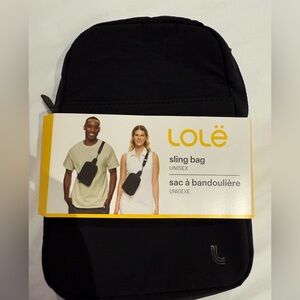Lole Black Unisex Sling Bag